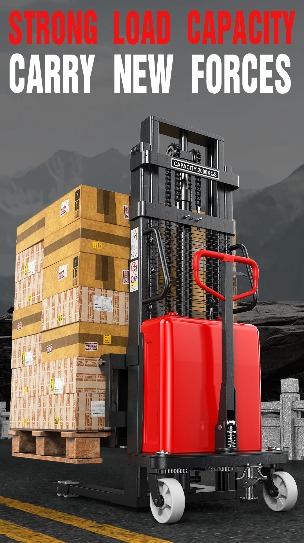 รถ stacker แบบกึ่งไฟฟ้าที่ทรงพลังและเสถียร！